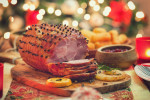 Cooked Honey Roast Christmas Ham Joint